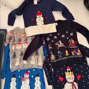 ⛄️ Snowman Bundle! Polarn O. Pyret, Hanna Anderson, H&M, Fauxden Sweaters